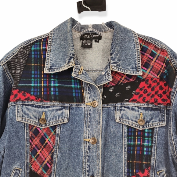 Vintage Patchwork Denim Jacket Carol Little - Picture 2 of 5